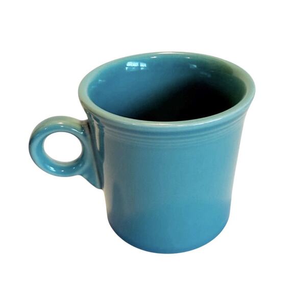 Vtg Fiestaware Fiesta HLC Set of 5 Multicolored Coffee Cups Mugs Ring Handles - Picture 12 of 16